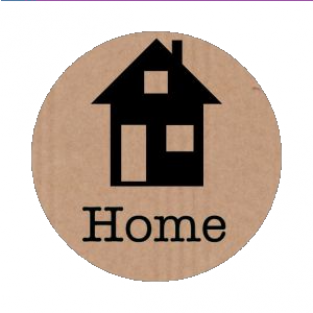 Sticker Home 10 stuks